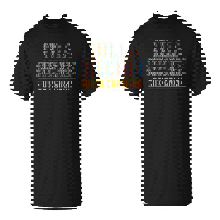 Gulla Geechee Culture South Carolina African Kente Pattern Unisex T-Shirt