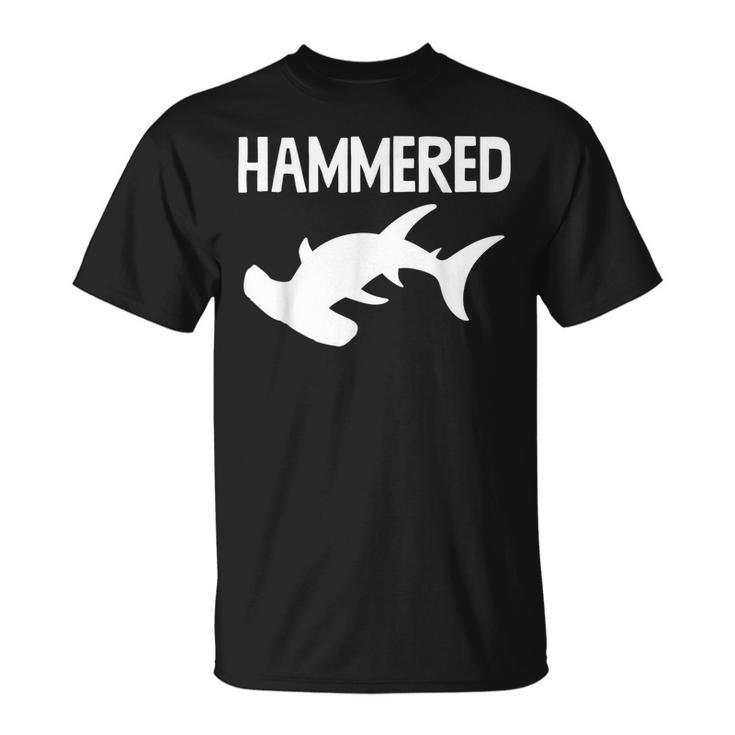 Hammered Hammerhead Shark Drinking T-shirt