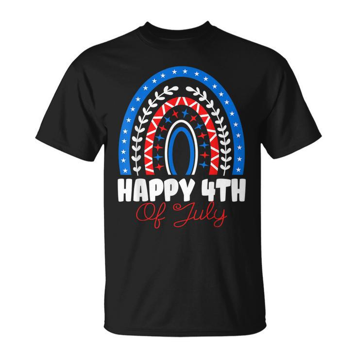 Happy 4Th Of July Celebration 4Th Of July Rainbow  Unisex T-Shirt