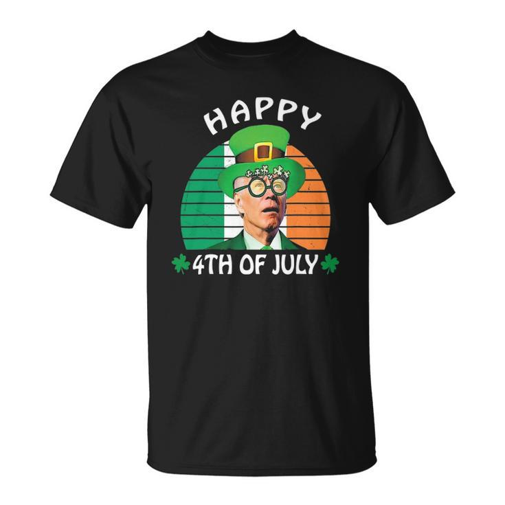 Happy 4Th Of July Joe Biden Leprechaun St Patricks Day Unisex T-Shirt