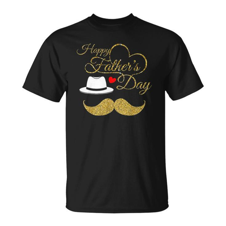 Happy Fathers Day Gold For Men Dad Love Unisex T-Shirt