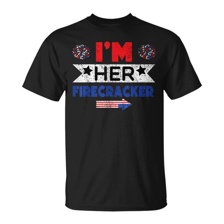 Im Her Firecracker 4Th Of July Matching Couple For Her  Unisex T-Shirt