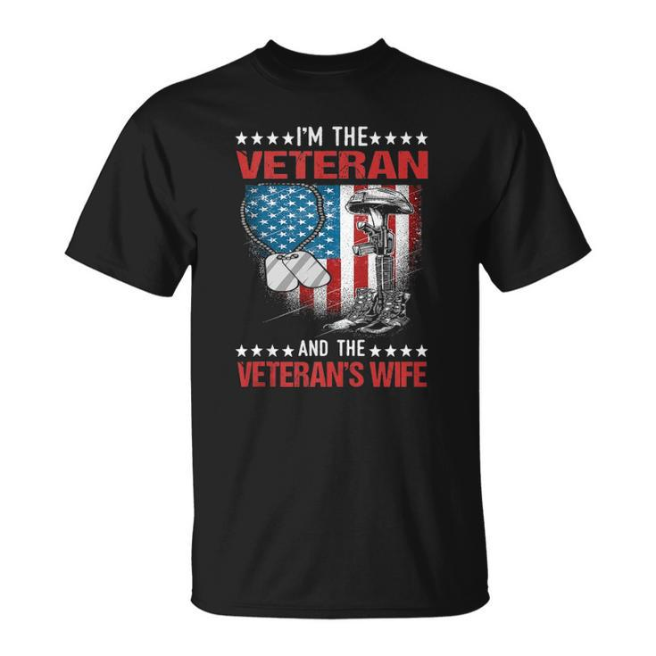 Im The Veteran And The Veterans Wife - Female Veterans  Unisex T-Shirt