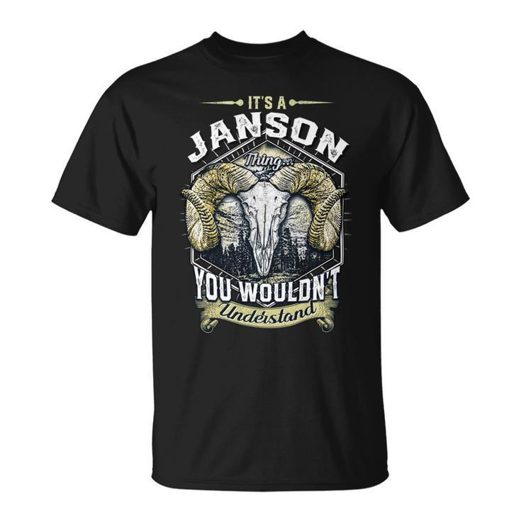 Janson Name Shirt Janson Family Name V4 Unisex T-Shirt