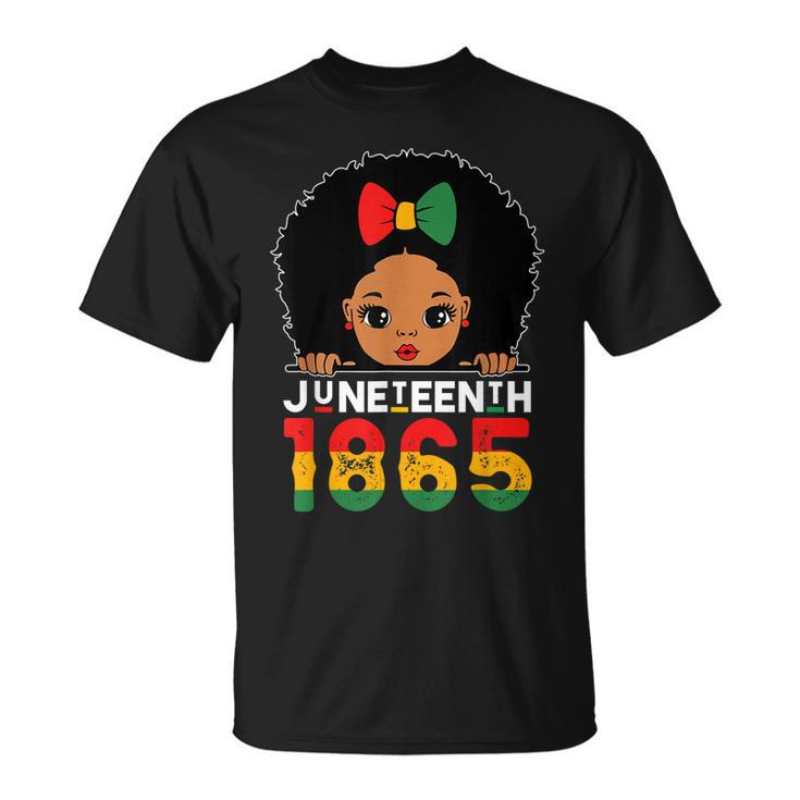 Juneteenth 1865 Celebrating Black Freedom Day Girls Kids   Unisex T-Shirt