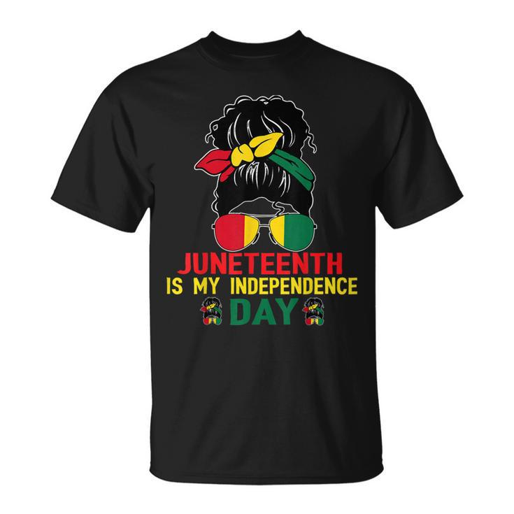 Juneteenth Is My Independence Day Black Girl 4Th Of July  Unisex T-Shirt