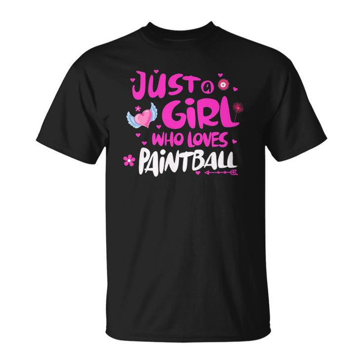 Just A Girl Who Loves Paintball Unisex T-Shirt