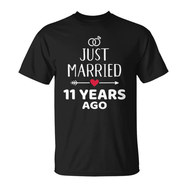 Just Married 11 Years Ago For 11Th Wedding Anniversary Unisex T-Shirt