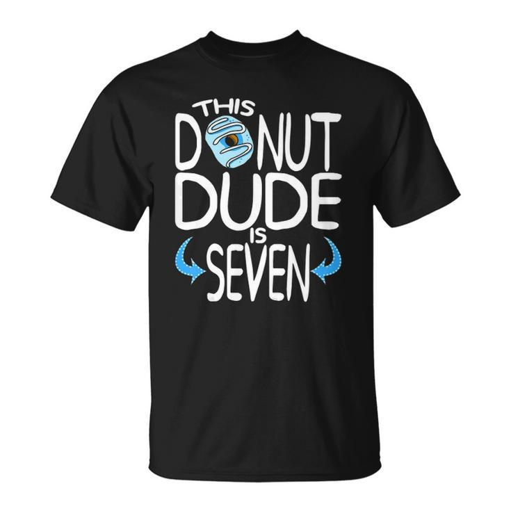 Kids Boys 7Th Birthday Donut You Know Im 7 Years Old Unisex T-Shirt