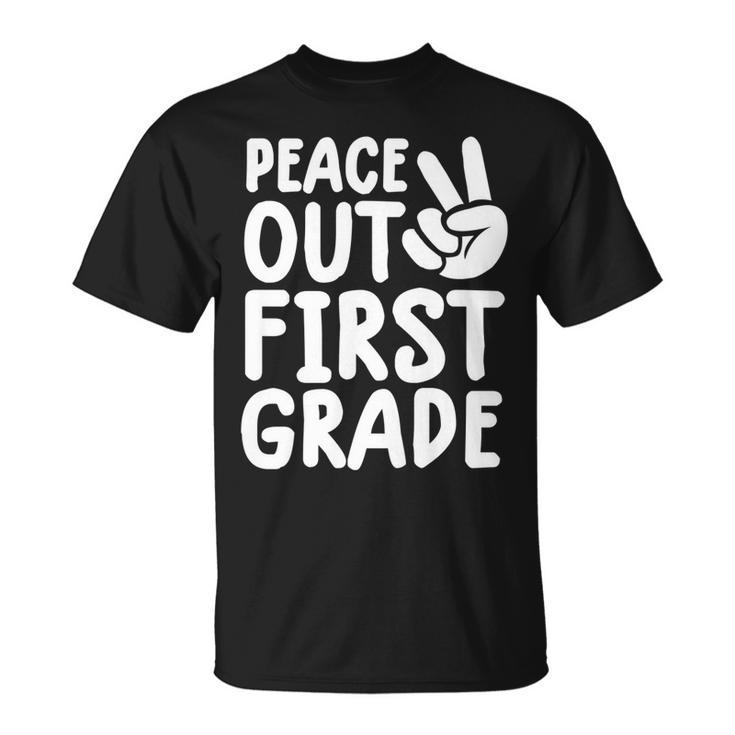 Kids Peace Out 1St Grade  For Boys Girls Last Day Of School  V2 Unisex T-Shirt