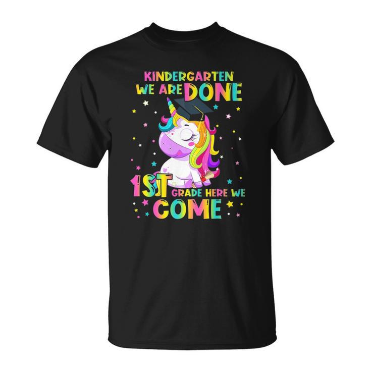 Kindergarten Graduation Magical Unicorn Graduate For Girls Unisex T-Shirt