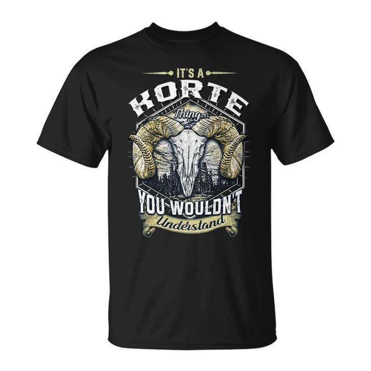 Korte Name Shirt Korte Family Name V3 Unisex T-Shirt