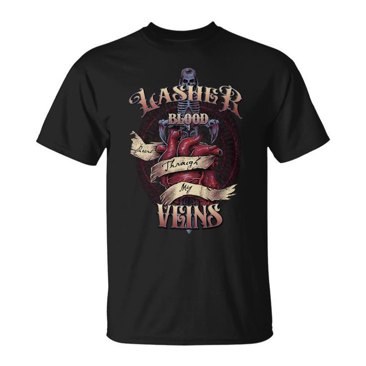 Lasher Blood Runs Through My Veins Name Unisex T-Shirt