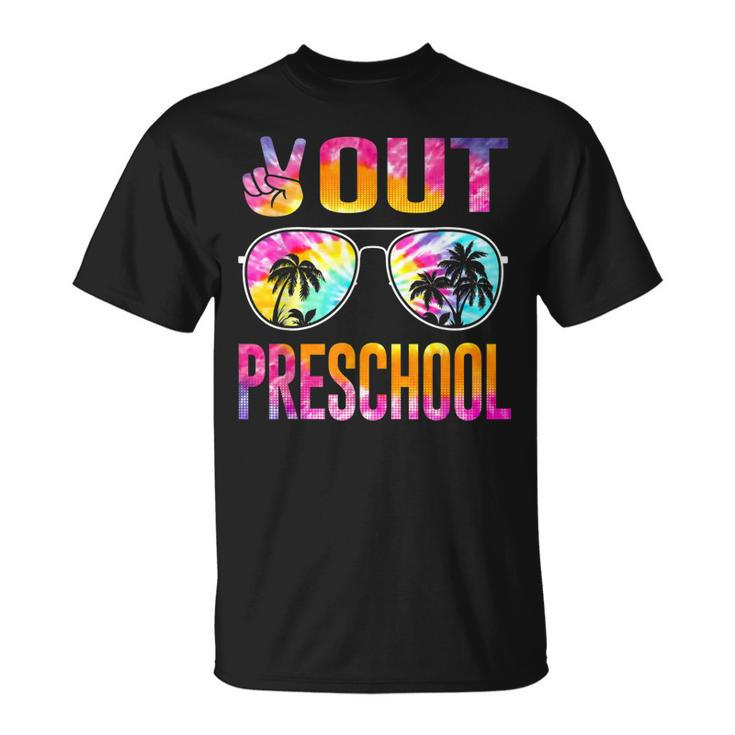 Last Day Of School Peace Out Preschool Teacher Kids Women  Unisex T-Shirt