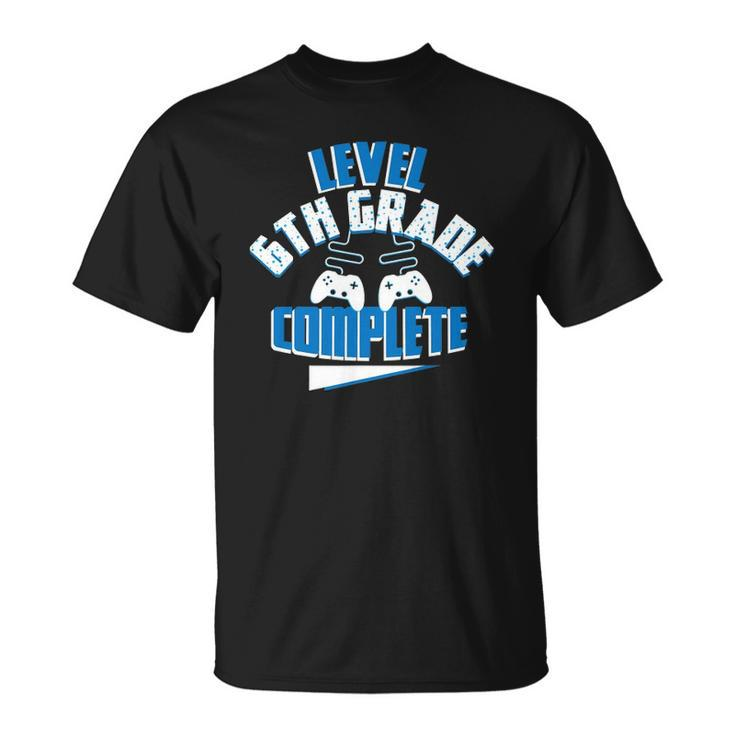 Last Day Of School  Video Game Level 6Th Grade Complete Unisex T-Shirt
