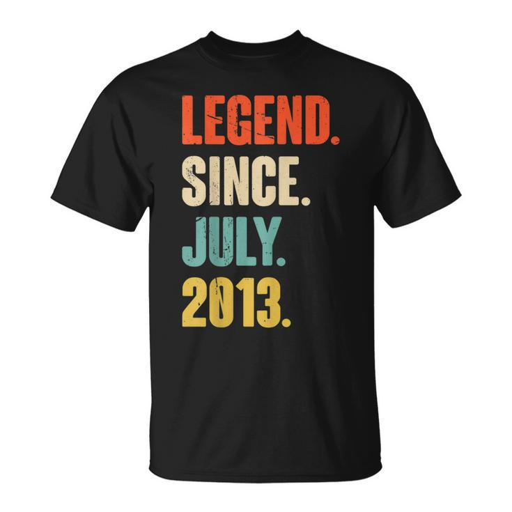 Legend Since July 2013 - 9 Year Old Gift 9Th Birthday  Unisex T-Shirt