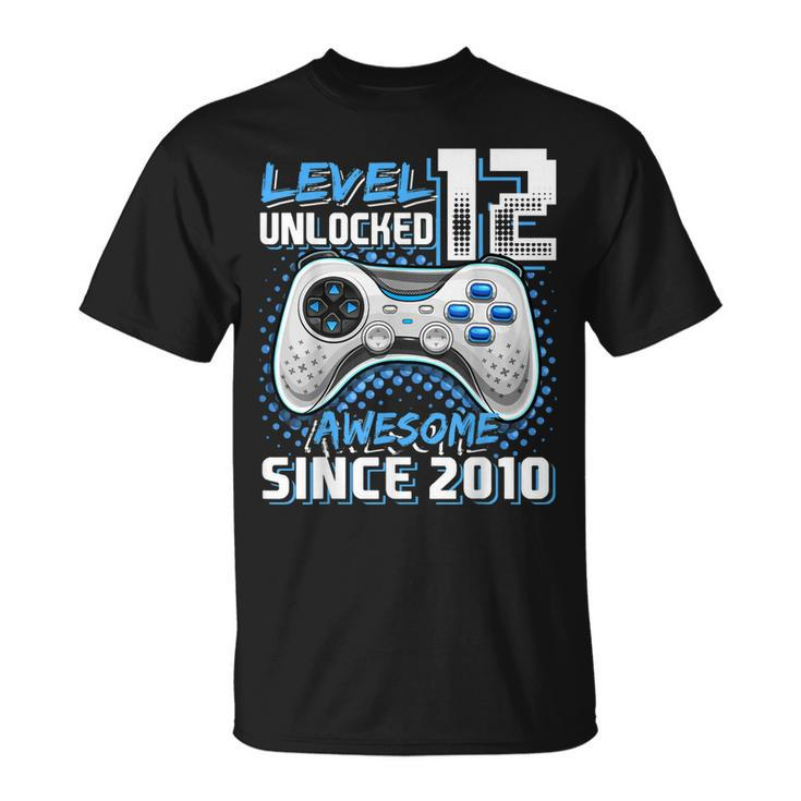 Level 12 Unlocked Awesome 2010 Video Game 12Th Birthday  V2 Unisex T-Shirt