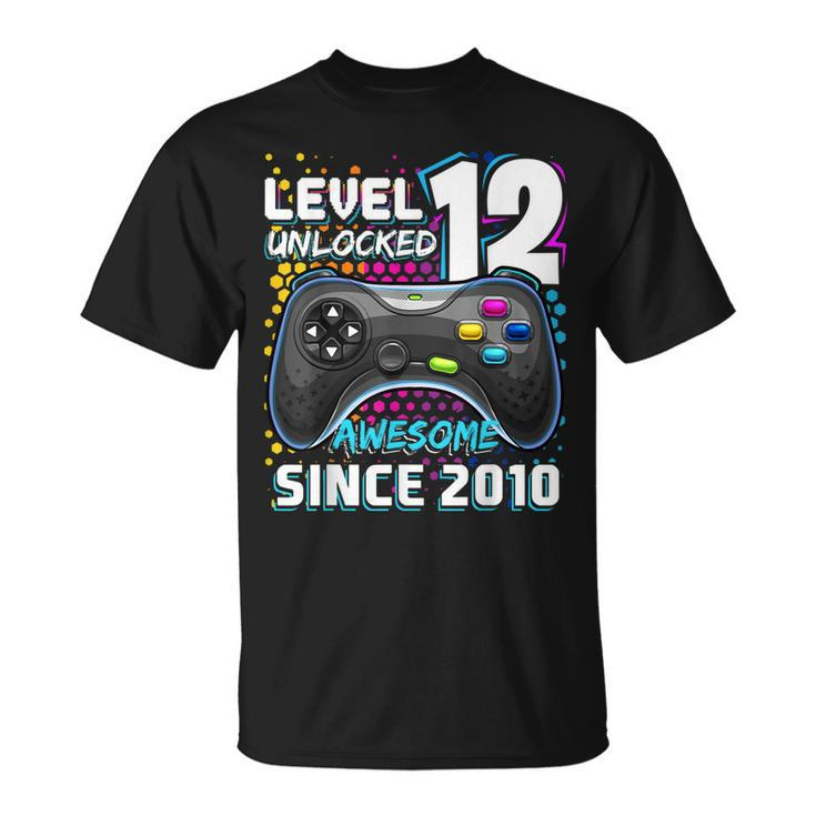 Level 12 Unlocked Awesome 2010 Video Game 12Th Birthday  V3 Unisex T-Shirt