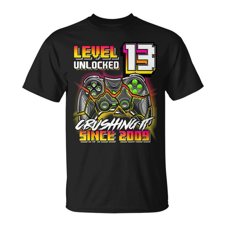 Level 13 Unlocked Crushing It 2009 Video Game 13Th Birthday  Unisex T-Shirt