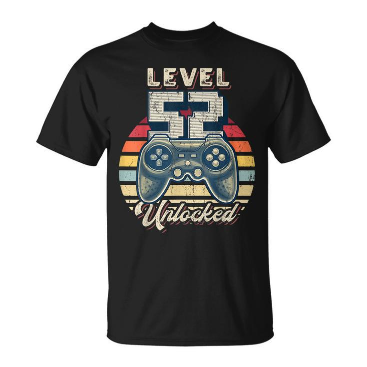 Level 52 Unlocked Video Game 52Nd Birthday Gamer Boys  Unisex T-Shirt