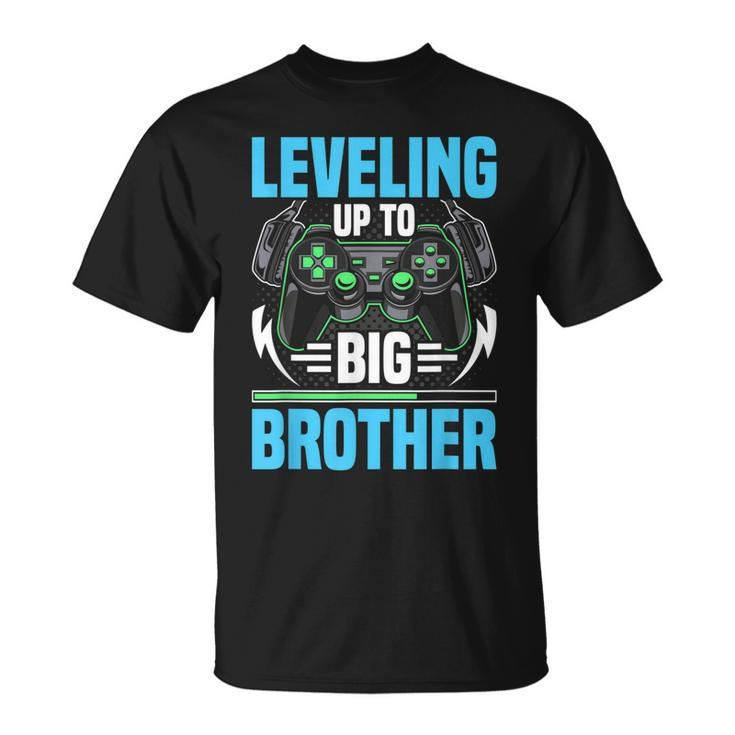 Leveling Up To Big Brother Video Gamer Gaming  Unisex T-Shirt