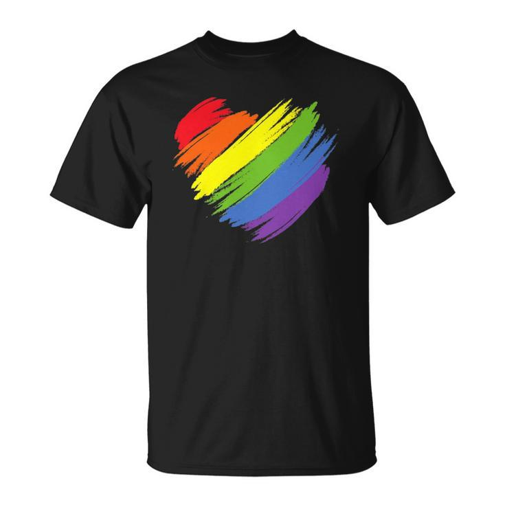 Lgbt Gay Pride Flag  Gay Pride 2022 Heart Lgbt Unisex T-Shirt