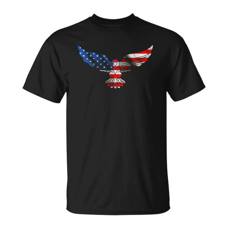 Liberty Freedom 4Th Of July Patriotic Us Flag Bald Eagle Unisex T-Shirt