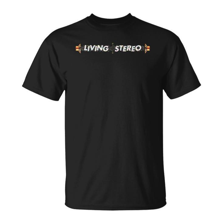 Living Stereo Full Color Arrows Speakers Design Unisex T-Shirt