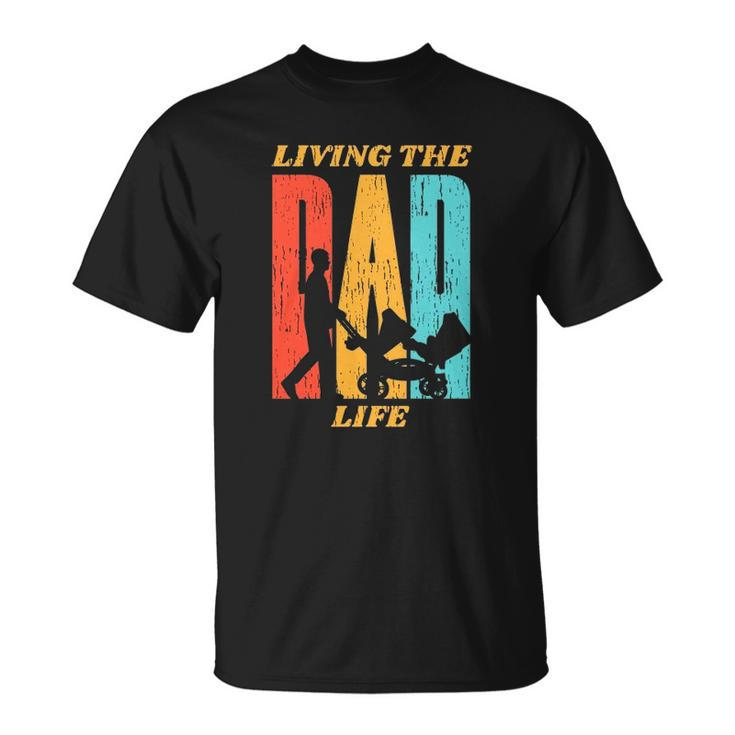 Living The Dad Life Retro Unisex T-Shirt