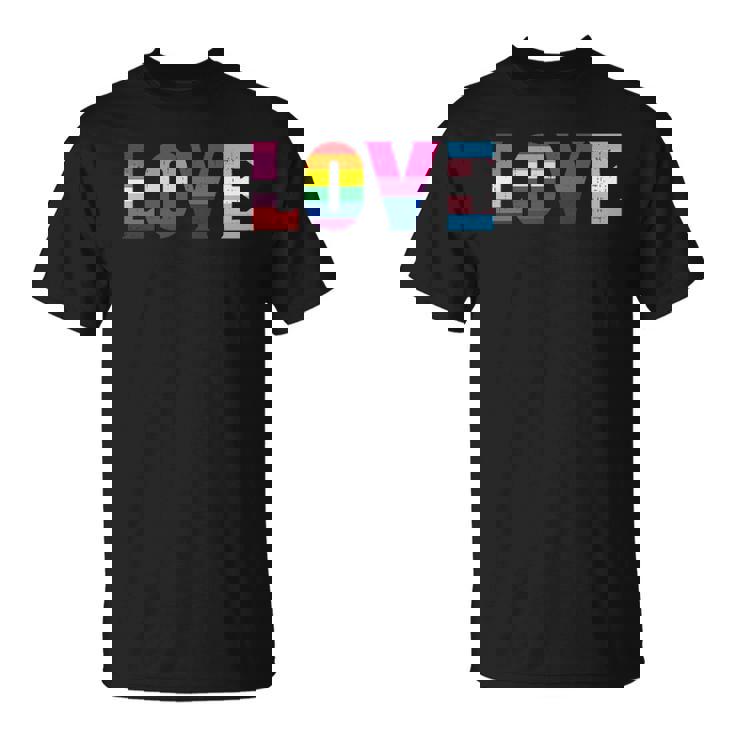 Love Lgbt Pride Ally Lesbian Gay Bisexual Transgender Ally Unisex T-Shirt