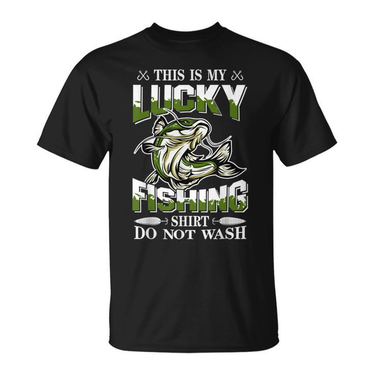 Lucky Fishing  For Kids Do Not Wash Christmas Fisherman  Unisex T-Shirt