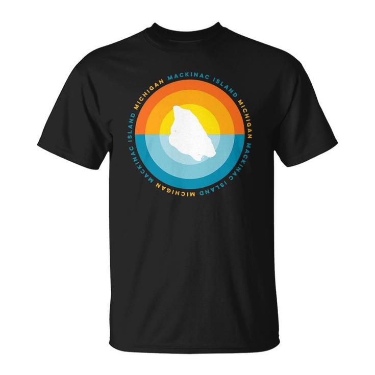 Mackinac Island Michigan Sunset Graphic T-shirt