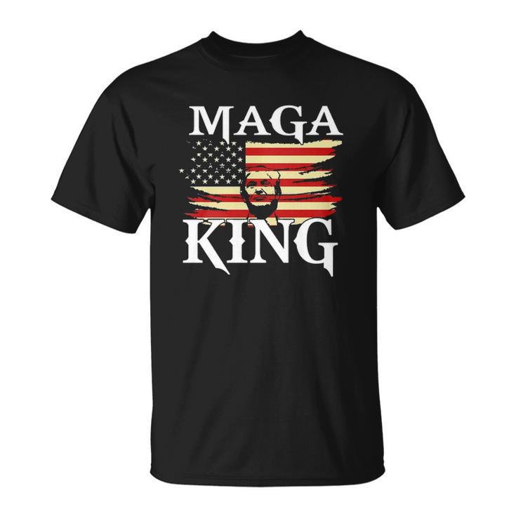Maga King American Patriot Trump Maga King Republican Gift Unisex T-Shirt