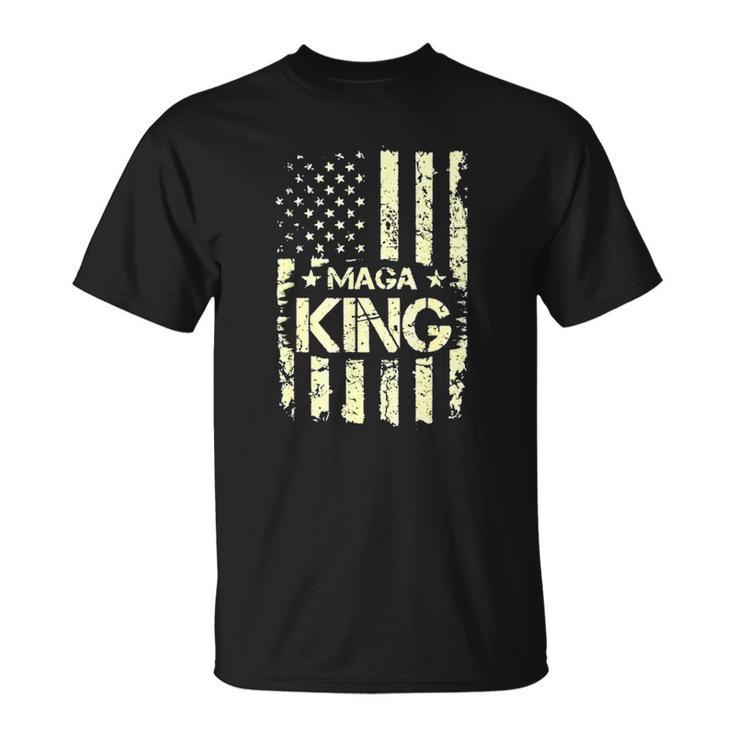 Maga King Make America Great Again Retro American Flag Unisex T-Shirt