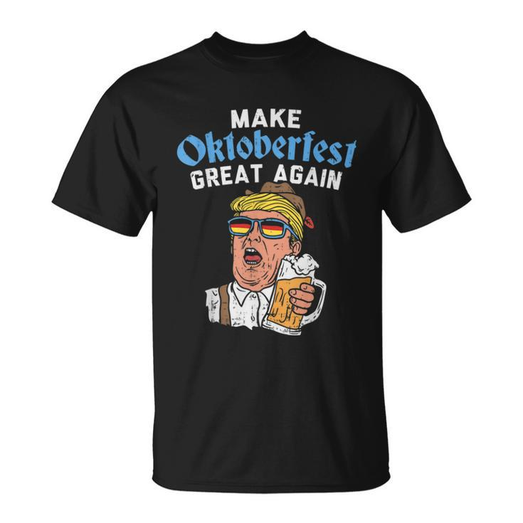 Make Oktoberfest Great Again Funny Trump Drink Beer Mug  Unisex T-Shirt