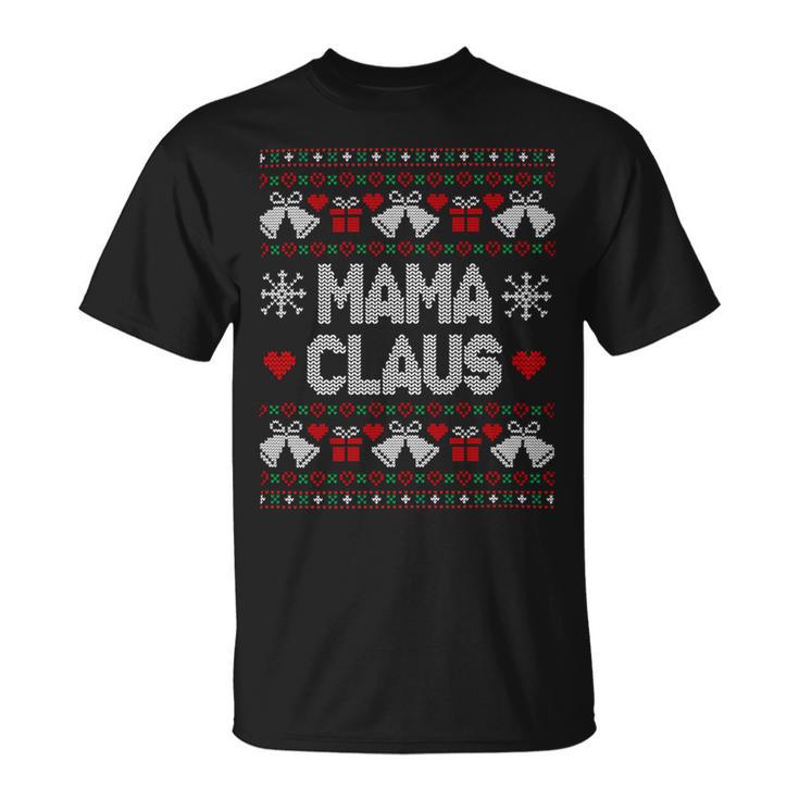 Mama Claus Christmas Ugly Sweater V2 Unisex T-Shirt