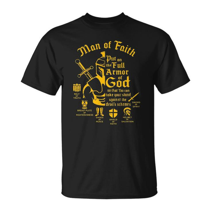 Man Of Faith Put On The Full Armor Of God Christian Tee Unisex T-Shirt