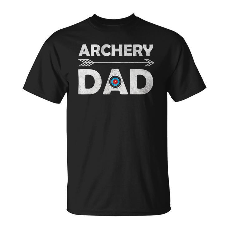 Matching Archery Dad Arrow Target Team Photo T-shirt