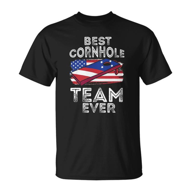 Matching Cornhole Gift For Tournament - Best Cornhole Team Unisex T-Shirt