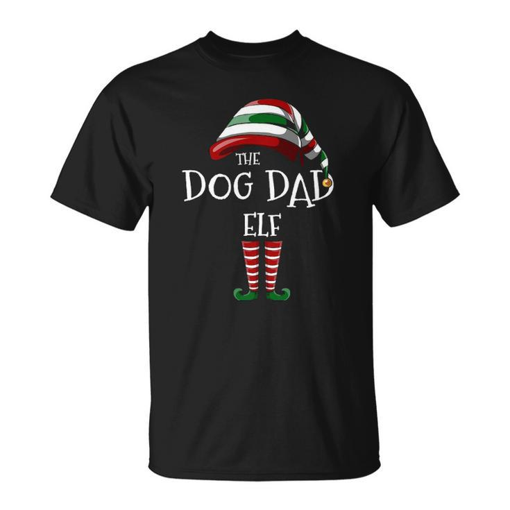 Matching Family Funny The Dog Dad Elf Christmas Group Unisex T-Shirt