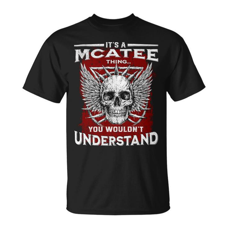 Mcatee Name Shirt Mcatee Family Name V3 Unisex T-Shirt