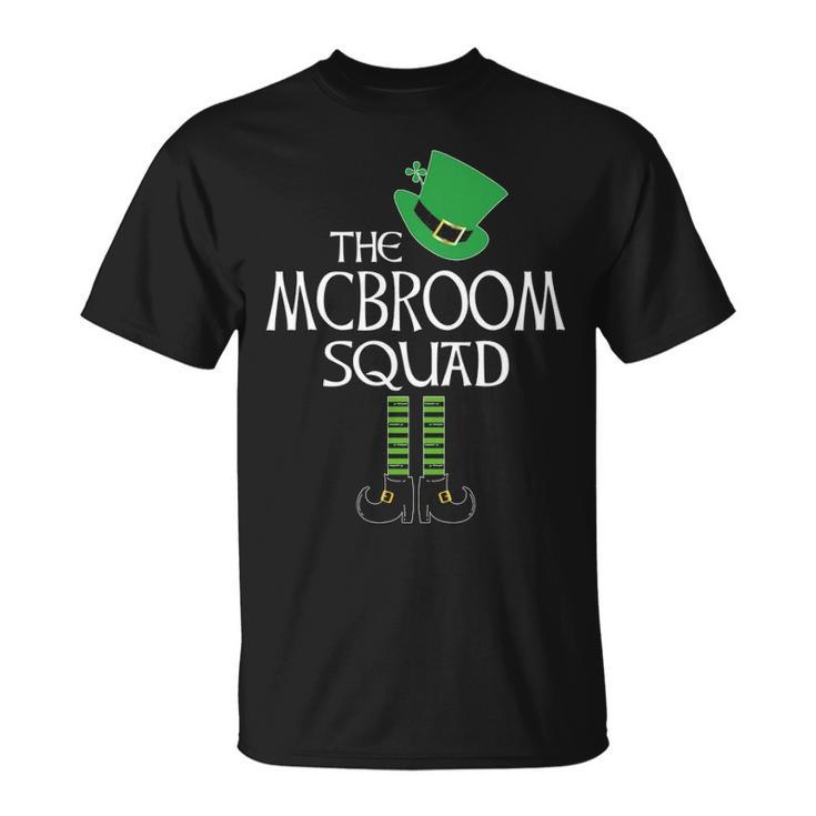 Mcbroom Name The Mcbroom Squad Leprechaun T-Shirt
