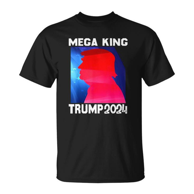 Mega King Usa Flag Proud Ultra Maga Trump 2024 Anti Biden Unisex T-Shirt