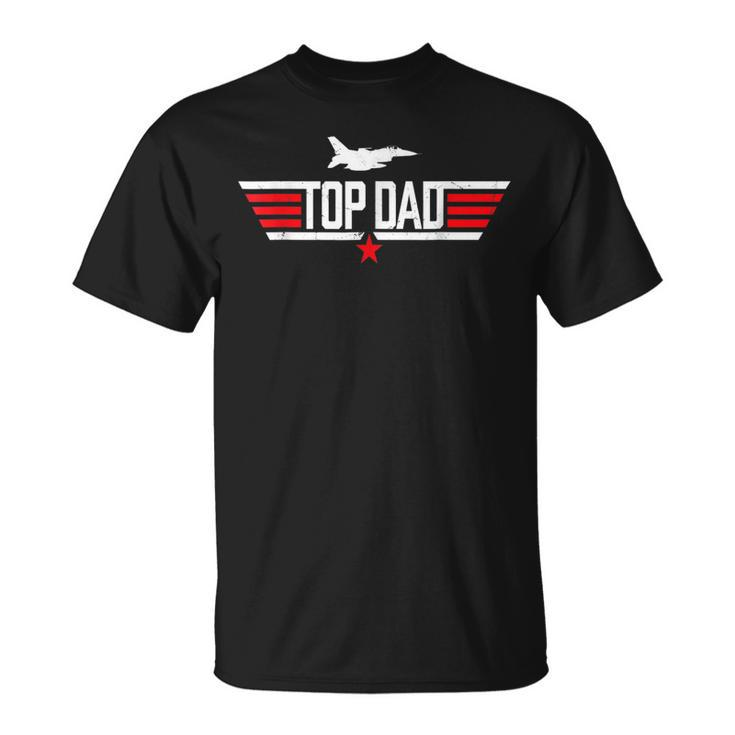 Men Vintage Top Dad Top Movie Gun Jet Fathers Day Birthday  Unisex T-Shirt