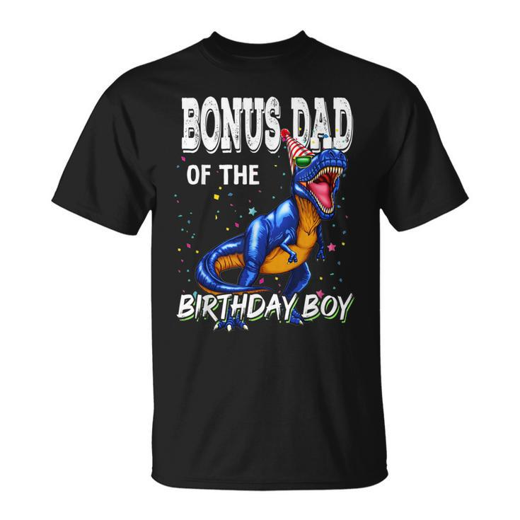 Mens Bonus Dad Of The Birthday Boy Matching Father Bonus Dad  Unisex T-Shirt