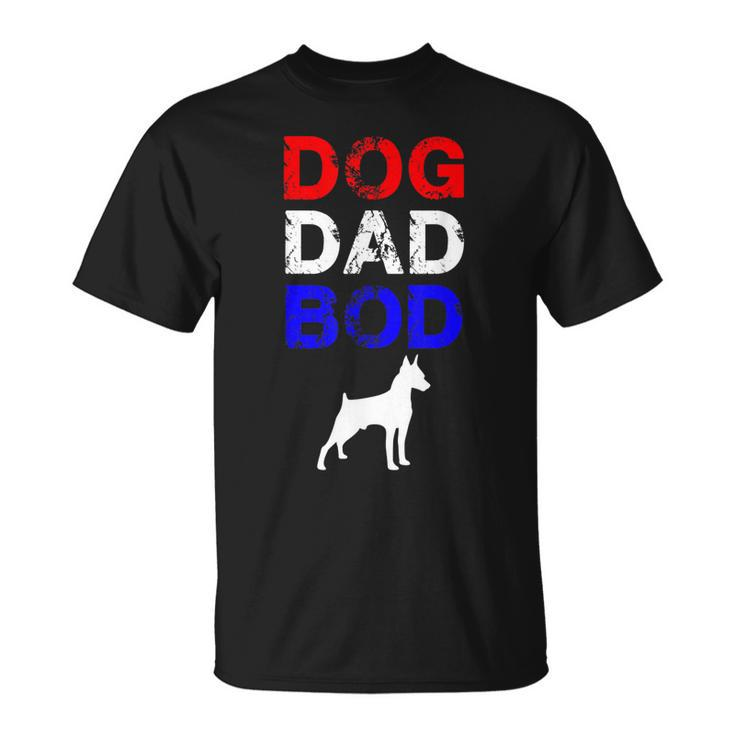 Mens Dog Dad Bod Doberman 4Th Of July Mens Gift  Unisex T-Shirt