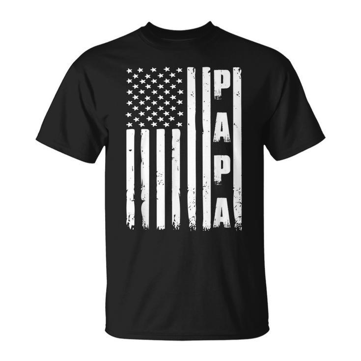 Mens Fathers Day  - Best Dad Ever Usa American Flag  Unisex T-Shirt