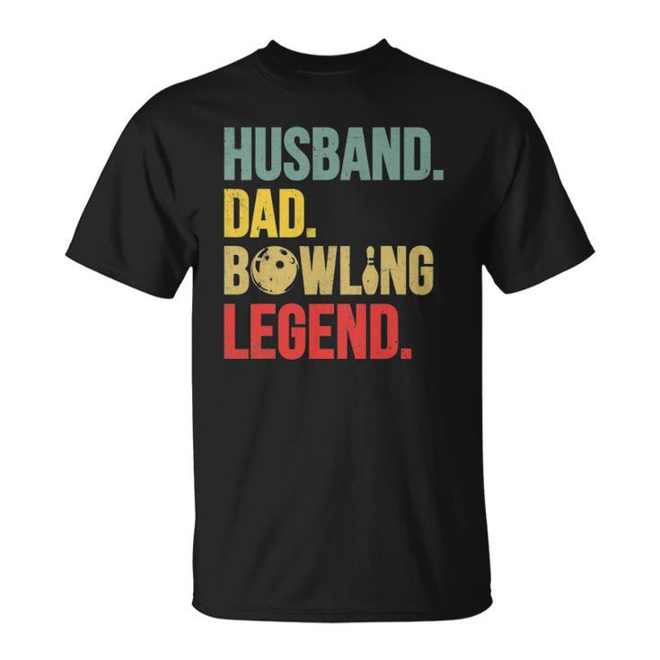 Mens Funny Vintage Bowling Tee For Bowling Lover Husband Dad Unisex T-Shirt