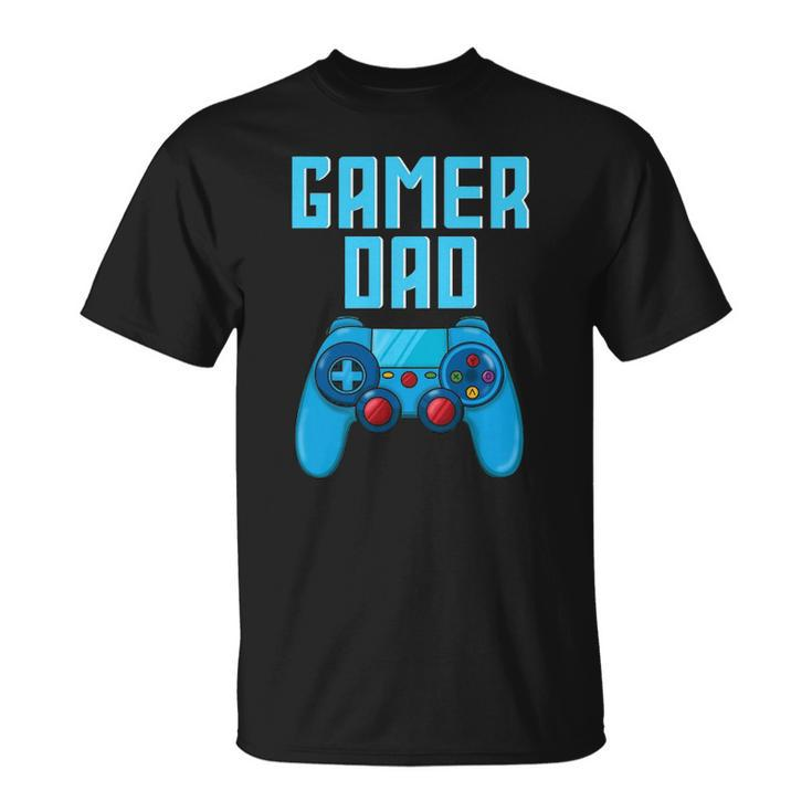 Mens Gamer Dad Cute Video Gaming Fathers Day Game Controller Unisex T-Shirt