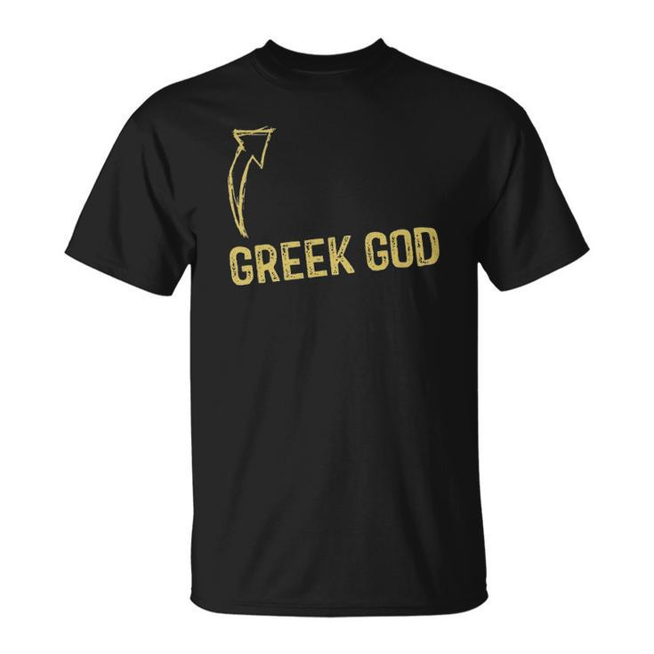 Mens Greek God Halloween Costume Funny Adult Humor Unisex T-Shirt